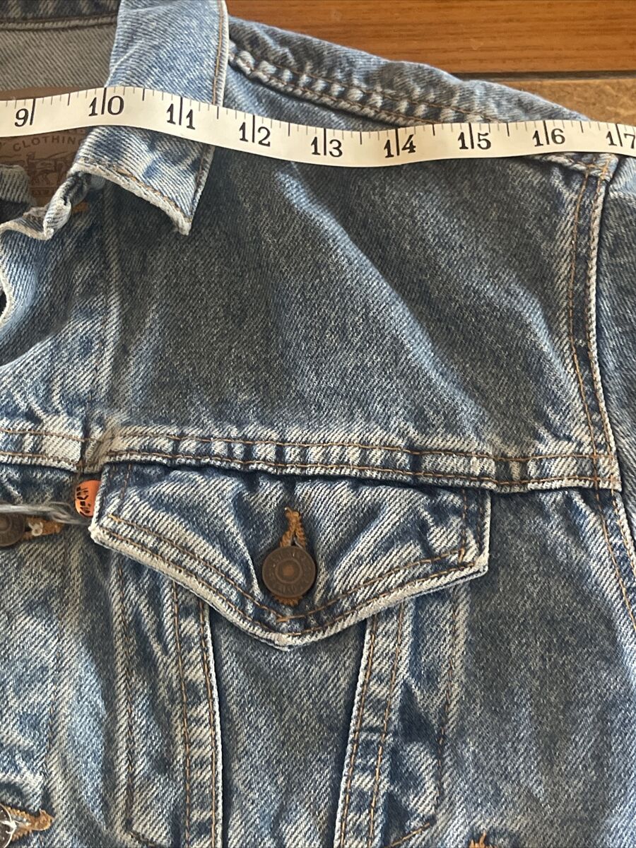 Vintage 90s Levi's 57508 Denim Jacket Size Small 8/10 Orange Vintage 90s Levi's 57508 Denim Jacket Size Small 8/10 Orange