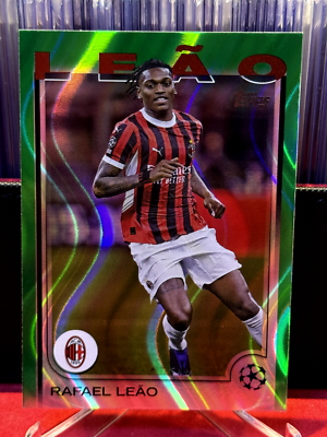 RAFAEL LEAO 2024-25 Topps UCC GREEN Flowfractor AC MILAN Portugal