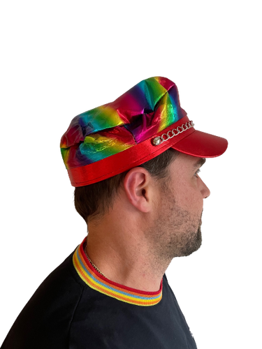 Gay Pride Mütze Hut LGBTQ CSD Fasching Karneval Rainbow Artikel Neu - Picture 16 of 17