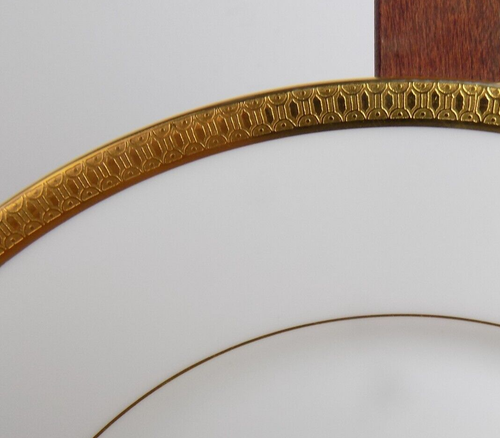 Oxford China by Lenox Bennington Bread Plate Bone China Gold Edge - Picture 2 of 3