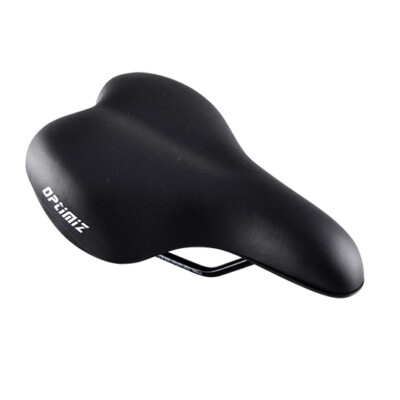 Freizeitsattel Optimiz Komfort gemischt schwarz Stahlschiene (251 x 183 mm)