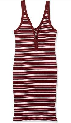 Cotton on Women's Cotton Jumpsuit, Color: Harry Stripe Cabernet