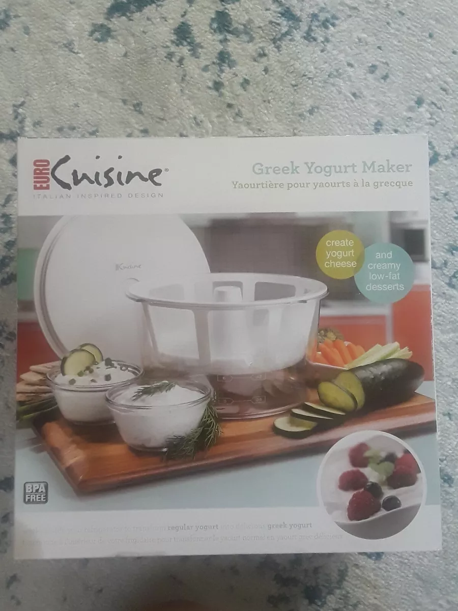 Euro Cuisine Greek Yogurt low fat creamy Desserts Maker 2Qt