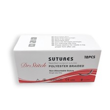 Polyester Braided Training Sutures Green Dental-Vet-Med 12/ Pack, Sterile