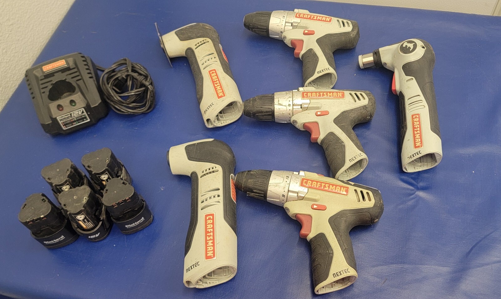 Lot Of 6 Nextec Craftsman Items Sander, Multi Tool, Saw,Battery's And