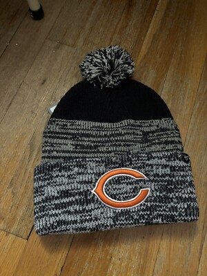 '47 Brand Men's Beanie Hat Cap One Size Navy Chicago Bears Static Cuff Knit NWT