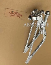 Original Lowrider 20" Classic 1" Chrome Suspension Fork w/Square Twisted Bars.
