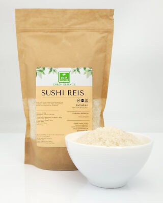 Sushi Reis 1kg Naturbelassen  Reis für Sushi zubereitung Asiatische Lebensmittel