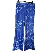 House of sunny party trousers with star print.Blue/white Uk 14 bnwt  - designer 