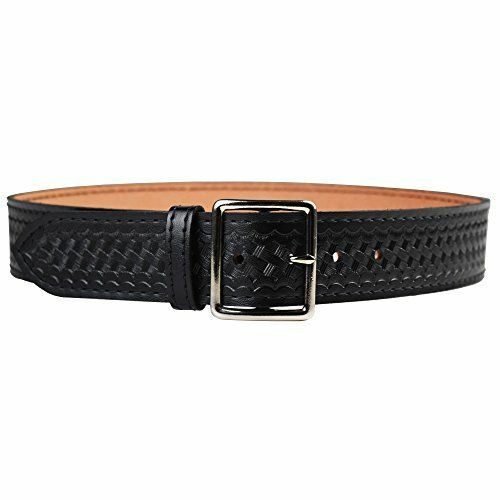 Safariland 51 Garrison Belt Black Waist 34 Basket Weave Buckle Chrome
