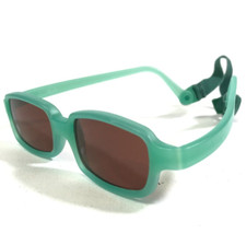 Miraflex Sunglasses NEW BABY 2 Green Rectangular Frames with Red Lenses