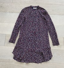 BOLD MOTIF! Tory Burch Nantucket Red multi Printed shirt Dress size 2