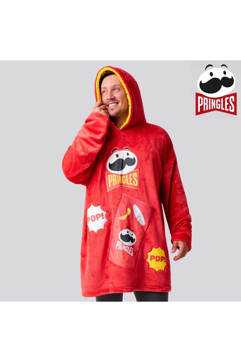 Pringles Womens Oversized Hoodie Blanket Loungewear Nightwear