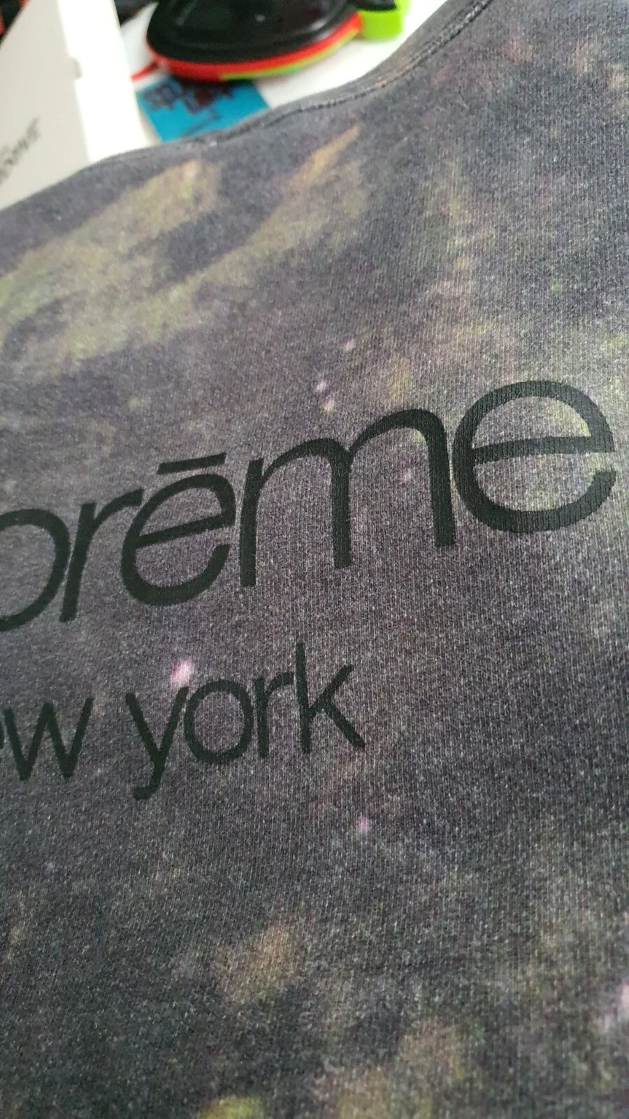 Felpa con cappuccio SS14 Supreme La Bein taglia M media multicolore vintage