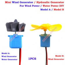 Mini Generatore Turbine Eoliche Generatore Idraulico Acqua Insegnamento Fai da Te Kit Test