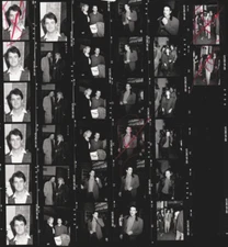 Contact Photo Sheet & Negatives Matthew Perry Dempsey Long Crystal Cattrall