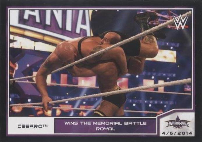 2014 Topps WWE Road to Wrestlemania - Cesaro #105 - 1 of 1