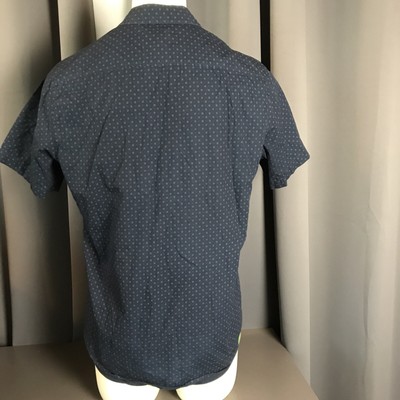AMERICAN RAG MENS  NAVY SHORT SLEEVE SHIRT SZ L_6323
