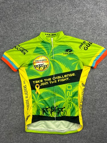 Voler Cycling Jersey Women's Small Green Zip Up USA Race Shirt