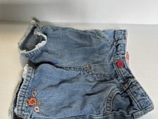 vintage 1990s oshkosh b gosh Girls Shorts Denim 6m Ruffle Edge