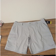 NWT Under Armour Mens Fish Pro 2.0 Cargo Shorts Size 40 Gray UPF 50+ Outdoor