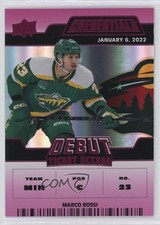 2022 Upper Deck Credentials Debut Ticket Access Pink 45/49 Marco Rossi #186 3ff