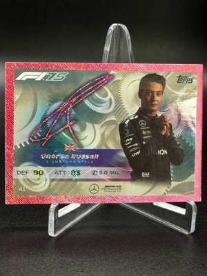 2025 Topps F1 Turbo Attax George Russell Signature Style #41 Pink