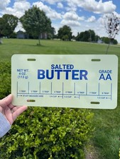Butter Vanity Plate Funny Metal License Plate For Butter Lovers Butter Vanity Plate Funny Metal License Plate For Butter Lovers