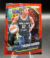 2025 Panini WNBA Prizm #130 Tyasha Harris Red Pandora SSP #/199 Wings
