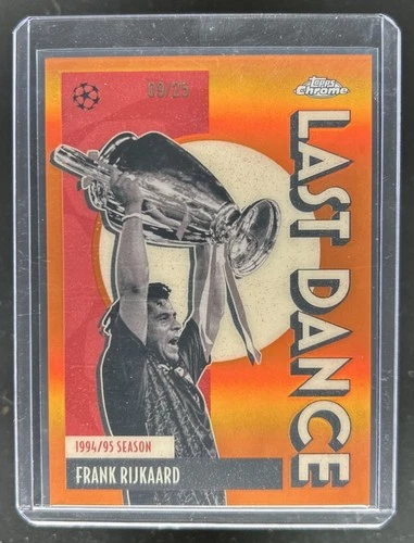 2025-26 Topps Chrome UEFA CC Frank Rijkaard Last Dance Orange Refractor #/25