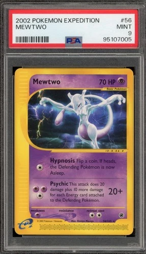 Pokemon Mewtwo Expedition NON Holo Rare #56 PSA 9 Mint