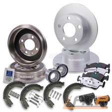BREMSENSATZ VORNE + BREMSBACKENSATZ HINTEN FÜR SEAT IBIZA 2 6K BJ 95-98
