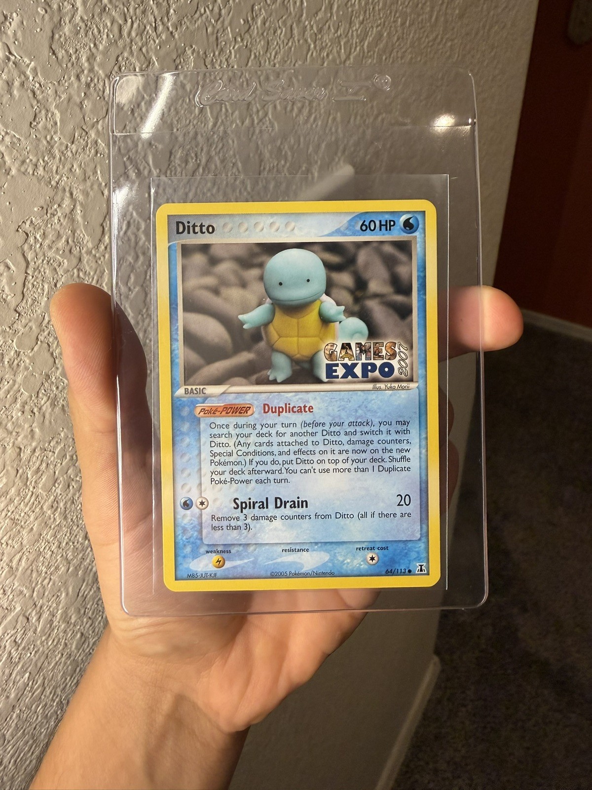 RARE 2007 GAMES EXPO (SQUIRTLE) DITTO | Ex Delta Species 64/113 Pokemon Promo