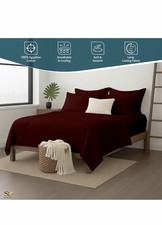 Shreem Linen 6 Piece Queen Sheet Set - 1 00 Egyptian Cotton Sheets,