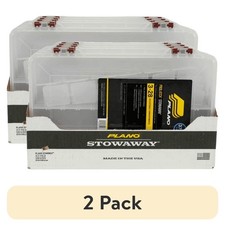 Large Clear Organizer Tackle Box Stowaway Storage Container with Compartments