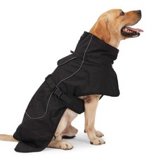 Waterproof Dog Jacket with Fleece Lining for Cold Outdoor. Reflective, in Colo