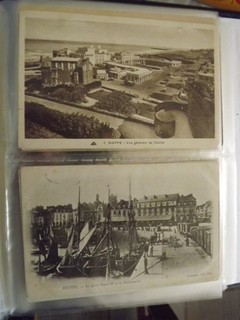 lot 2 cartes postal dieppe
