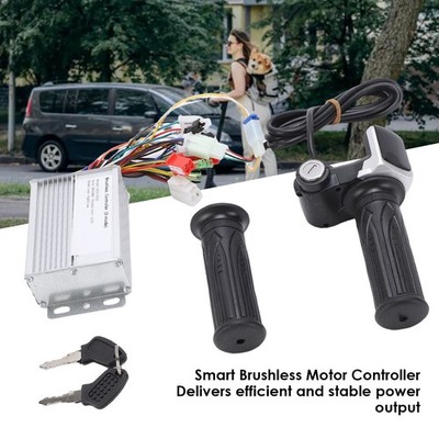 Electric Bike Controller Kit Brushless Motor Controller With Throttle Handle SET