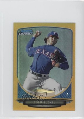 2013 Bowman Chrome Minis Gold Refractor 29/50 Cody Buckel #203 3q5