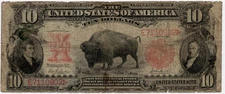 1901 $10 Bison Legal Tender Note - Fr. 119