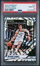 2024 PANINI DONRUSS BLUE WEDGES #73 BROOK LOPEZ 34/75 PSA 10