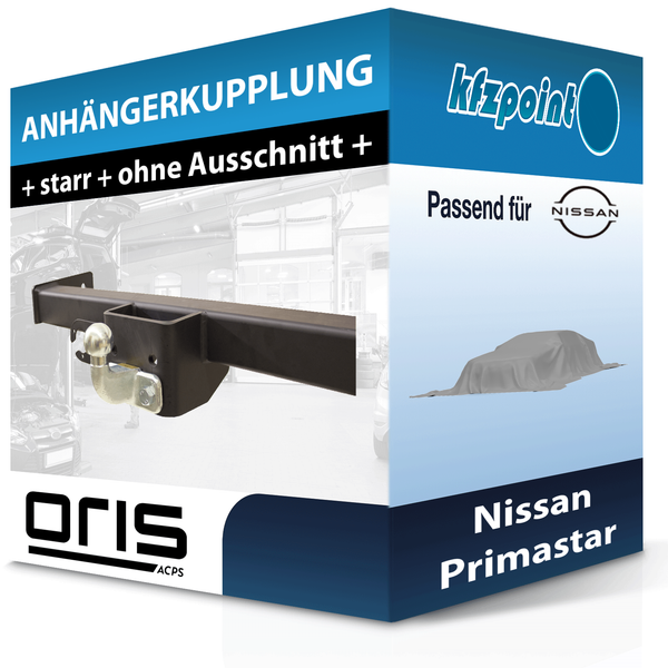 Oris AnhäNgekupplung Starr Passend FüR Nissan Primastar 03.2001-09.2006 Neu-image