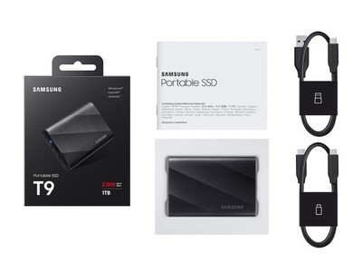 Samsung T9 4TB USB-A Portable External SSD - Black (MU-PG4T0B/AM)