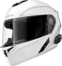 Sena Outrush R Gloss White Modular Flip-up Motorcycle Helmet Size XL