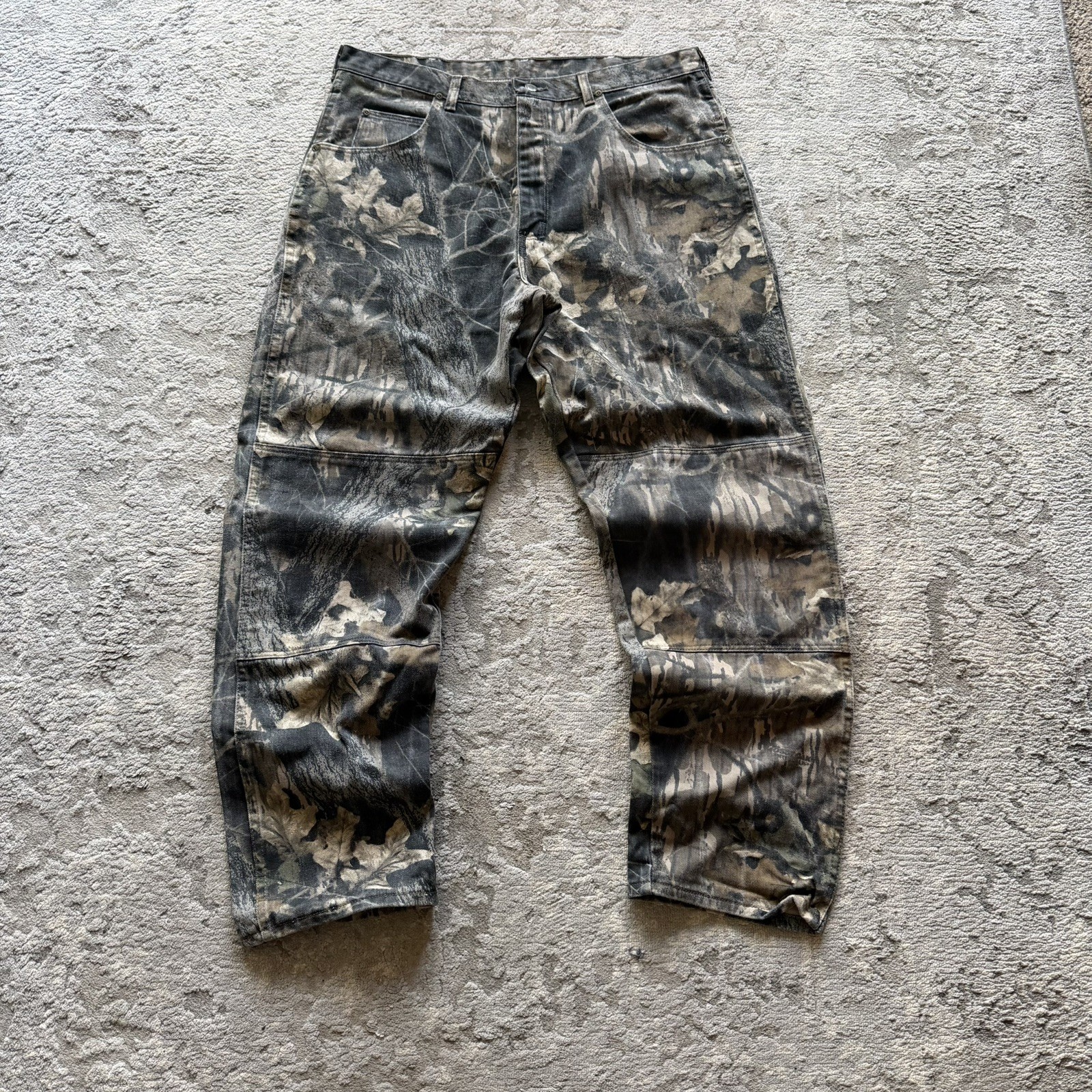 Vintage Y2K Wrangler Realtree Camouflage Double Knee Pants Mens 38x31 Outdoors