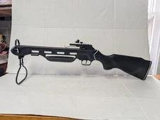 Black Air Rifle Pellet BB Gun Synthetic Stock Iron Sights Safe Fire Preowned