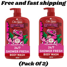 Old Spice Cleansing Body Wash for Men, 3X Defense, 24/7 Shower Fresh Pack of 2