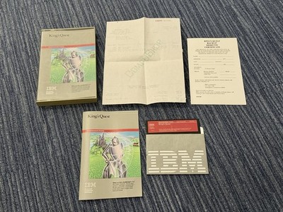 RARE King s Quest IBM PC Junior Floppy 3D Adventure Game Sierra On-Line Big Box