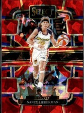 2024 Panini Select WNBA #96 Nancy Lieberman Prizms Red Ice