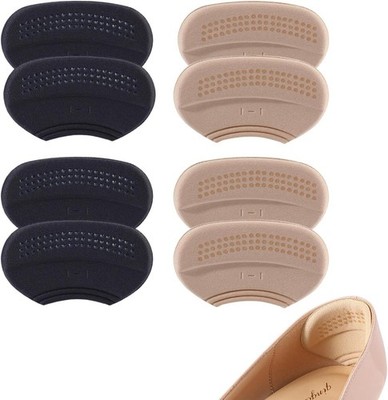 8 Stück Fersenrückenkissen Einlagen Netz Fersengriffe Pads für Stiefel lose Schuhe